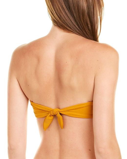 Vitamin A Orange Mila Bandeau Bikini Top