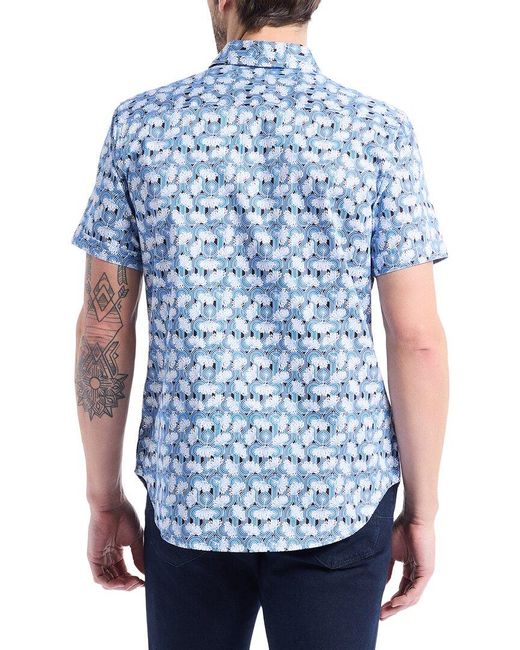 Robert Graham Blue Syston Woven Shirt for men