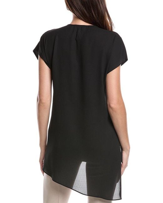Joseph Ribkoff Black High-Low Top