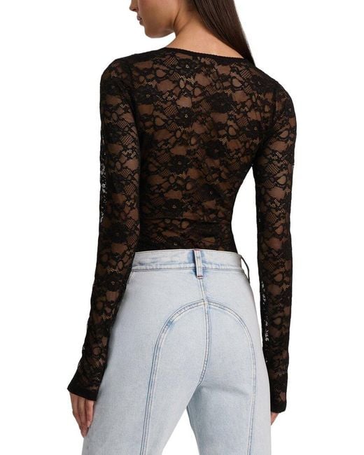 Alice + Olivia Black Teagan Bodysuit