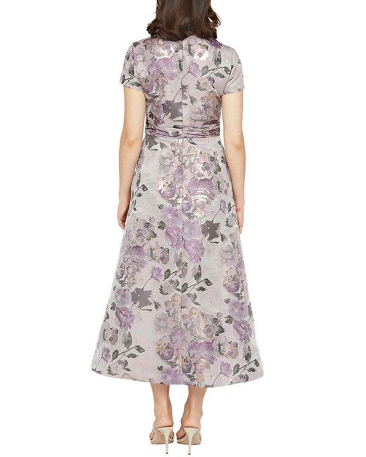 Kay Unger Multicolor Robin Tea Length Dress