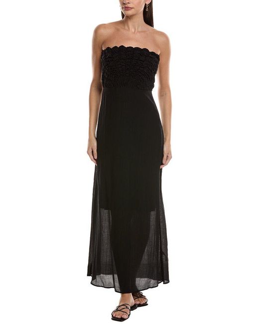 Rag & Bone Black Catalina Midi Dress