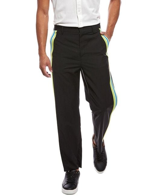 Valentino Black Wool & Mohair-Blend Pant for men