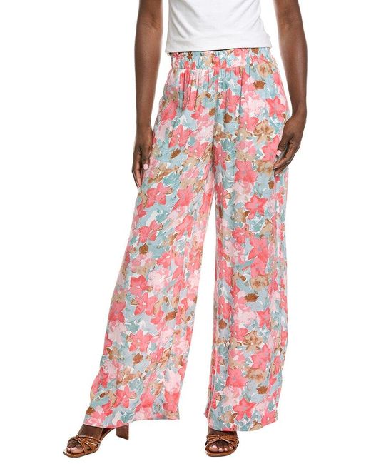 Ichi Red Sanura Pant