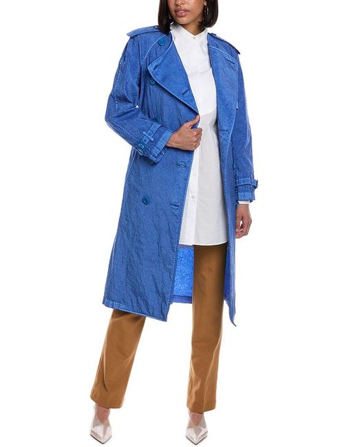Burberry Blue Trench Coat