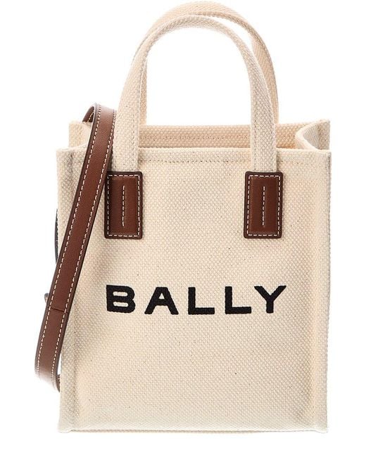 Bally Natural Akeley Canvas Tote