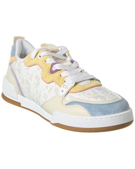 Dior White One Leather & Suede Sneaker