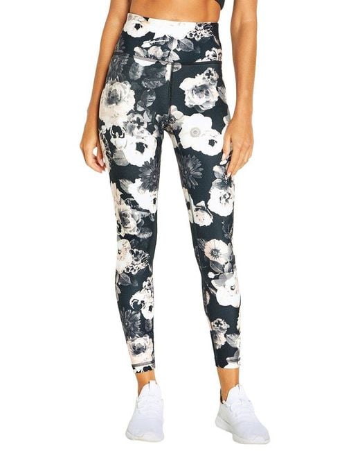 Balance Collection Blue Printed Easy Ankle Legging