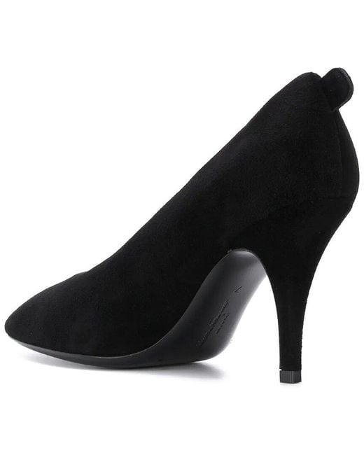Ferragamo Black Gancino Leather Pump