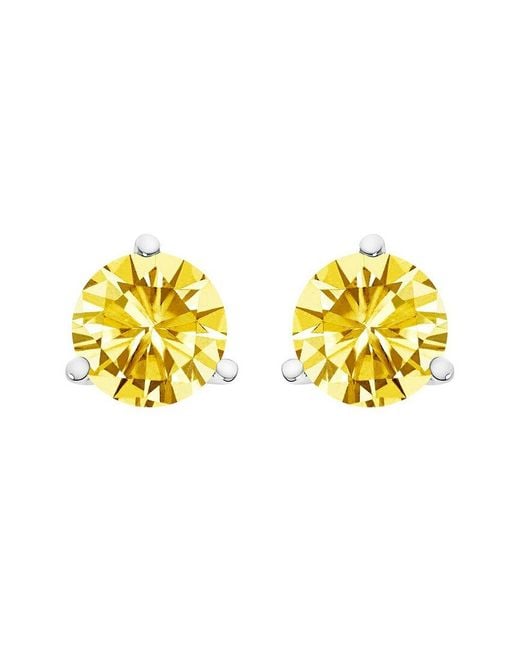 Haus of Brilliance Yellow 14K 1.00 Ct. Tw. Lab-Grown Diamond Stud Earrings