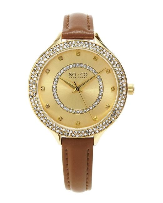 SO & CO Metallic Soho Watch