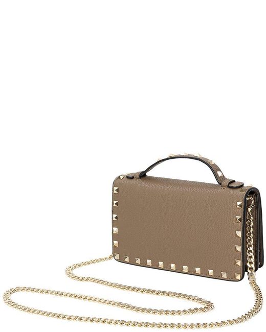 Tiffany & Fred Paris Brown Mini Pebbled Leather Crossbody