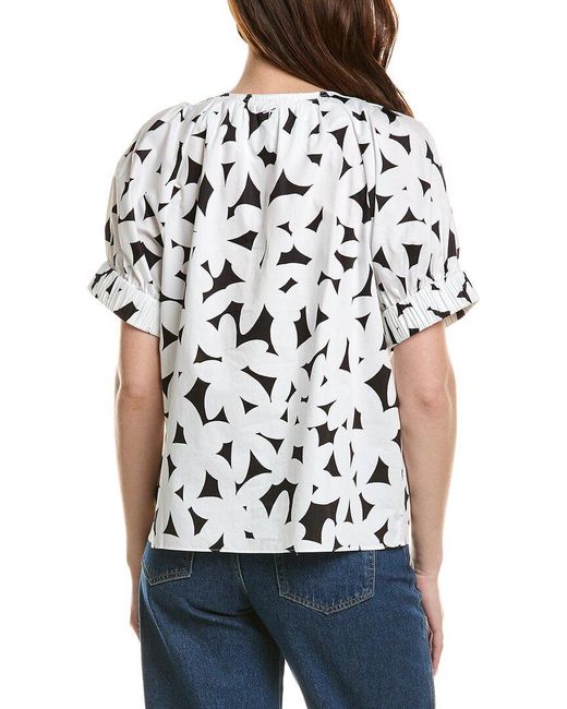 tyler boe Gray Skyler Balloon Sleeve Blouse