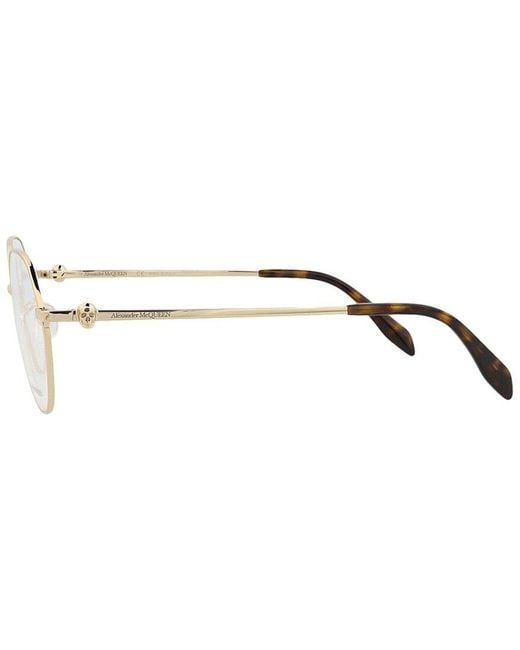 McQueen Metallic Am0319O 53Mm Optical Frames for men