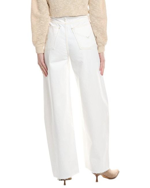 Hudson White Bailey Relaxed Barrel Jean