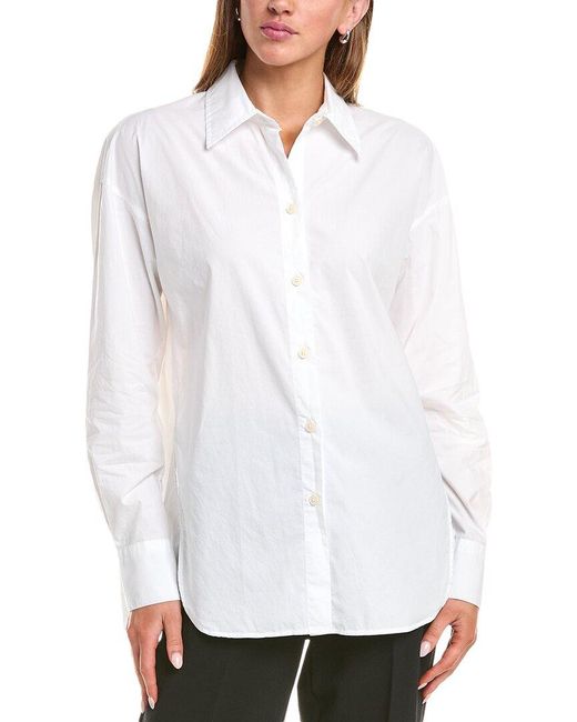Vince White Convertible Button Shirt