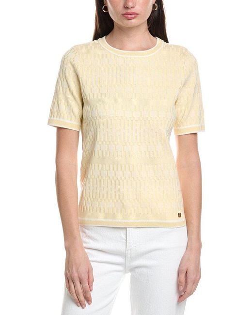 Halston Heritage Natural Logo Sweater