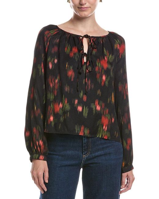 Bella Dahl Black Raglan Top