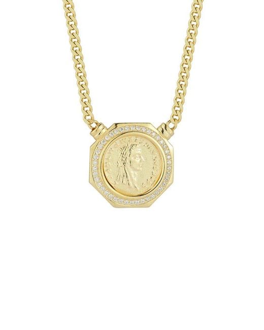 Sphera Milano Metallic 14K Plated Cz Necklace