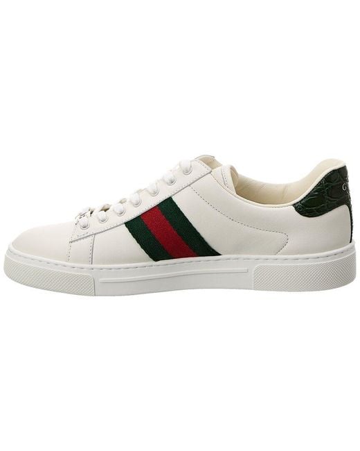 Gucci White Ace Leather Sneaker