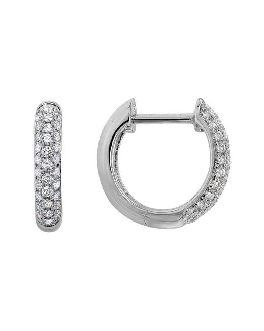 Diamond Select Cuts Metallic 14k 0.25 Ct. Diamond Huggie Earrings