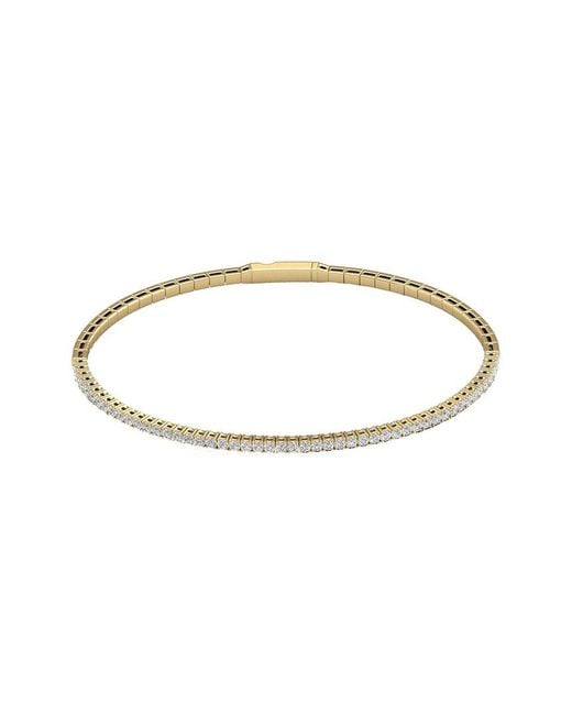 Lab Grown Diamonds Metallic 14K 1.00 Ct. Tw. Lab-Grown Diamond Bracelet
