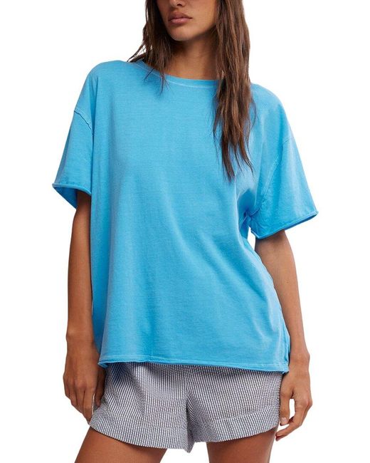 Free People Blue Nina Tee