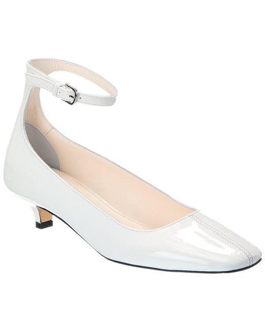 TOTEME Women's White Decollete Patent Pump
