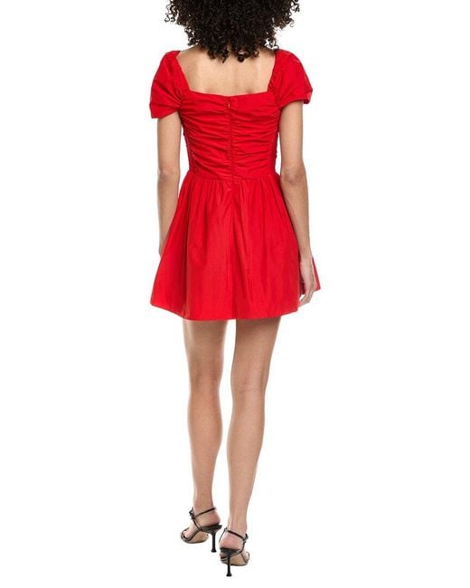 Amanda Uprichard Red Dorian Mini Dress