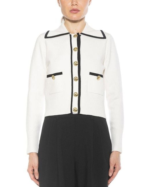 Alexia Admor White Mari Sweater Jacket