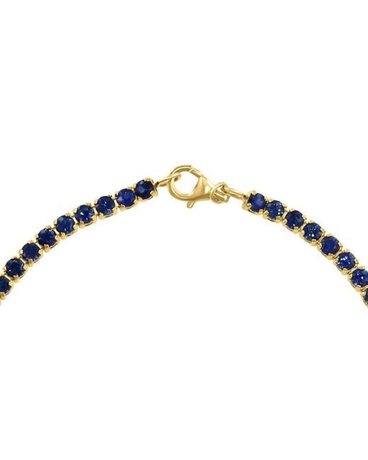 Effy Fine Jewelry Metallic 14K 5.86 Ct. Tw. Sapphire Bracelet