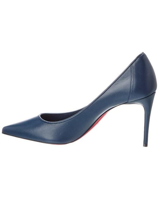 Christian Louboutin Blue Sporty Kate 85 Leather Pump