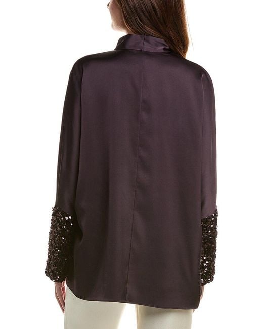 Sachin & Babi Purple Reid Top