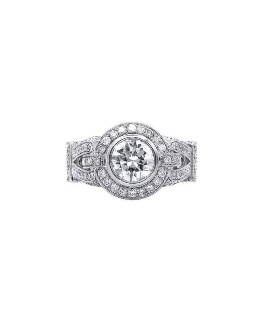 Diana M White Fine Jewelry 18K 2.58 Ct. Tw. Diamond Half-Set Ring