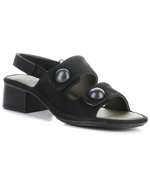 Fly London Black Ebla Suede Sandal
