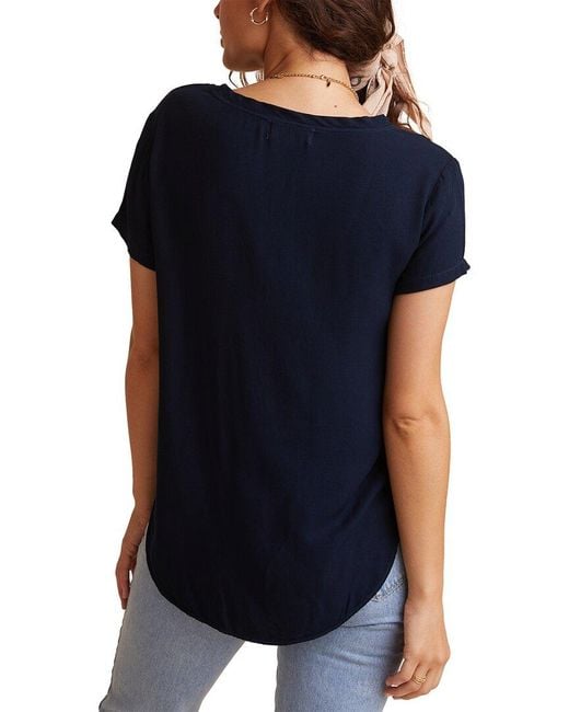 Bella Dahl Blue V-Neck T-Shirt