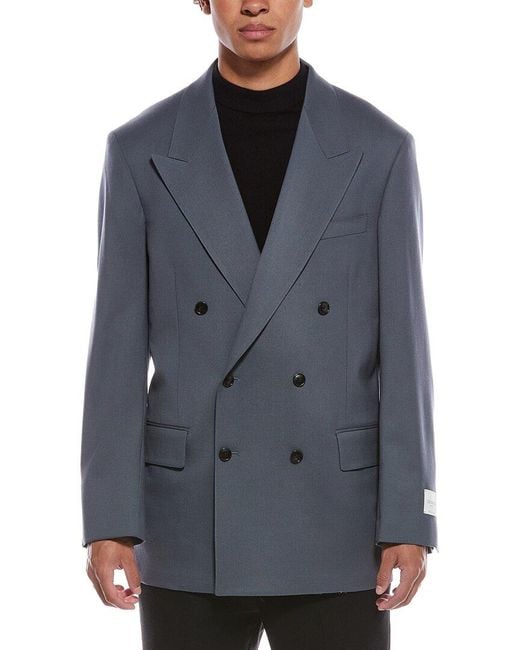 Todd Snyder Blue Relaxed Wool-Blend Suit Jacket for men