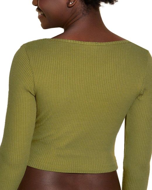 Cosabella Green Britt Cross Front Top
