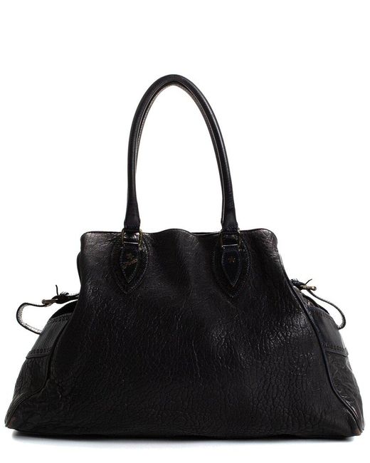 Fendi Black Leather Tote (Authentic Pre-Owned)