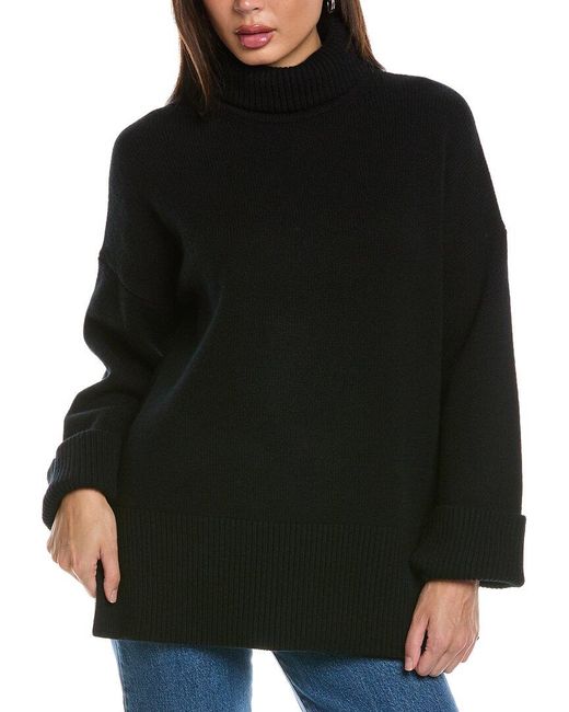 Canada Goose Black Copal Cashmere-blend Turtleneck Sweater