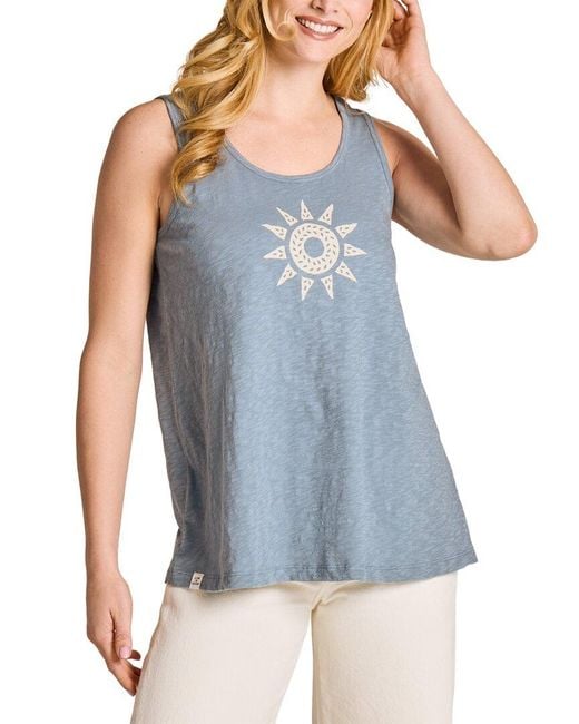 Life Is Good. Blue Slub Tank