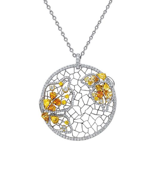 Diana M Metallic Fine Jewelry 18k 5.59 Ct. Tw. Diamond Necklace