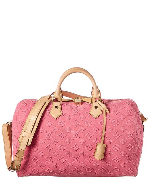 Louis Vuitton Limited Edition Pink Monogram Stone Speedy