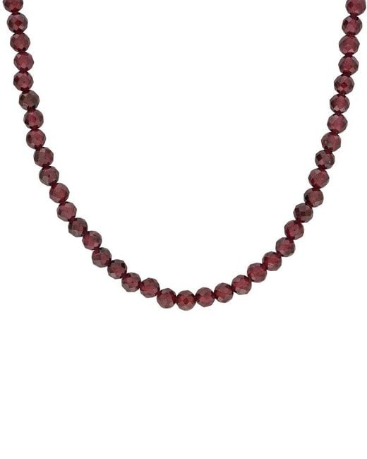 Rina Limor Metallic 15.94 Ct. Tw. Garnet Bead Necklace