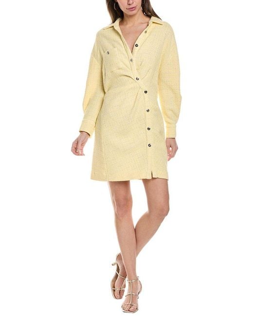 Maje Yellow Mini Dress