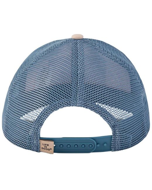 Life Is Good. Gray Trucker Hat for men