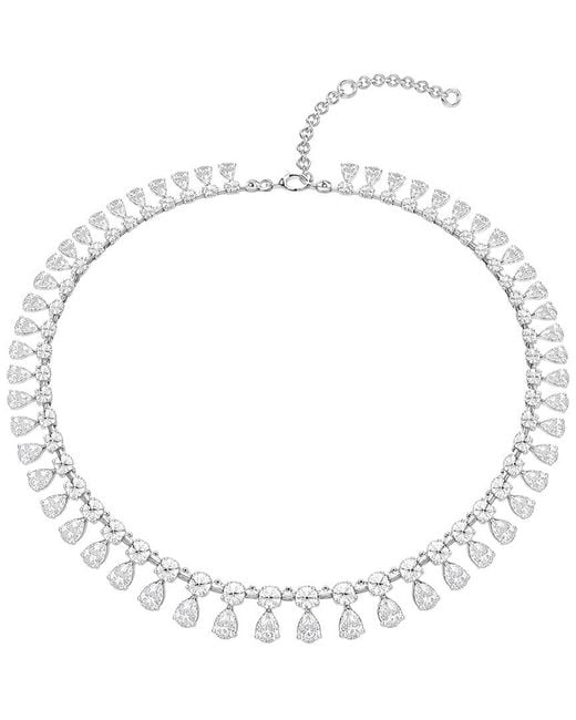 Lab Grown Diamonds Metallic 14K 15.60 Ct. Tw. Lab-Grown Diamond Fashion Necklaces