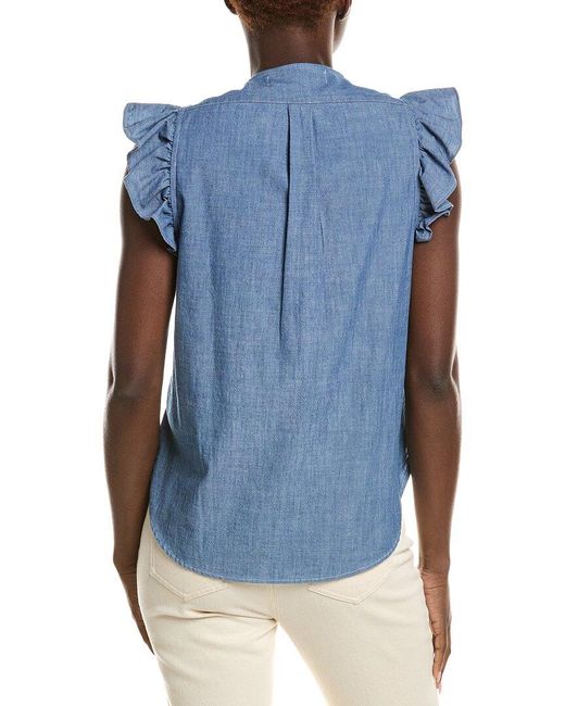 J.McLaughlin Blue Olivia Blouse