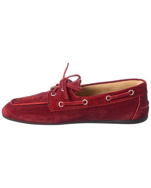 Miu Miu Red Suede Loafer