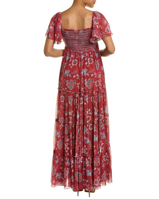 Sachin & Babi Red Kara Maxi Dress